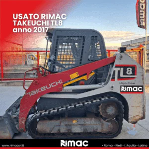 Minipala cingolata Takeuchi TL8 usata
