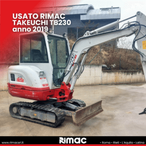Miniescavatore Takeuchi TB230 usato