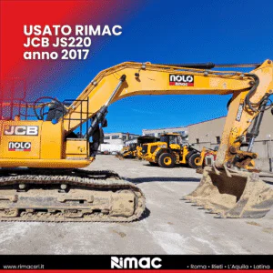 Escavatore cingolato jcb js220 usato