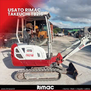 Miniescavatore takeuchi tb216 usato